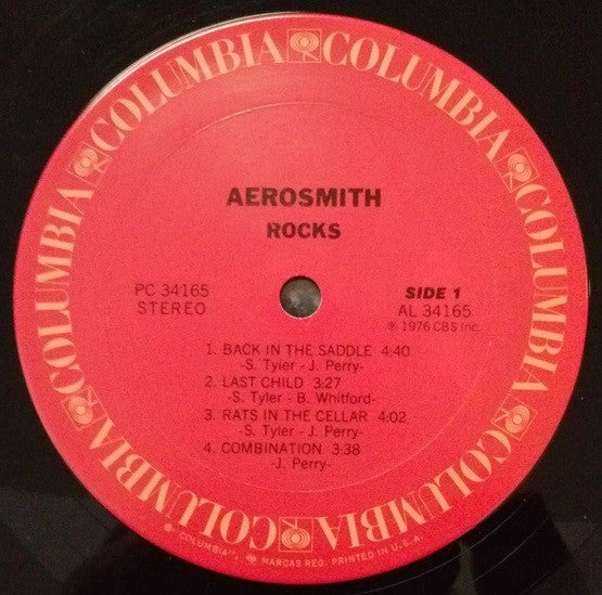 Aerosmith : Rocks (LP,Album,Stereo)