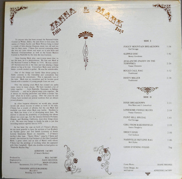 J'Anna Jacoby, Mark Petteys : Double Barrel Bluegrass (LP,Stereo)