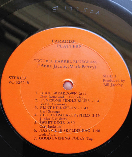 J'Anna Jacoby, Mark Petteys : Double Barrel Bluegrass (LP,Stereo)