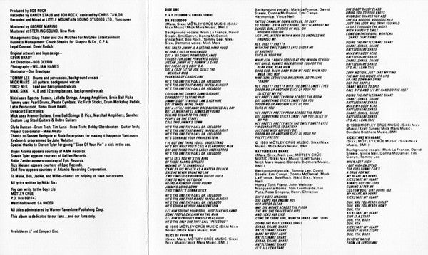 Mötley Crüe : Dr. Feelgood (Album)