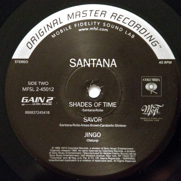 Santana : Santana (12",45 RPM,Album,Limited Edition,Numbered,Reissue,Remastered,Stereo)