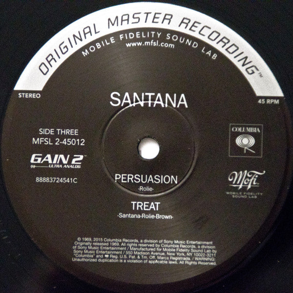 Santana : Santana (12",45 RPM,Album,Limited Edition,Numbered,Reissue,Remastered,Stereo)