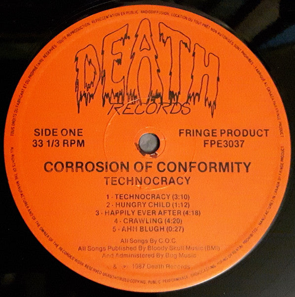 Corrosion Of Conformity : Technocracy (12",EP)