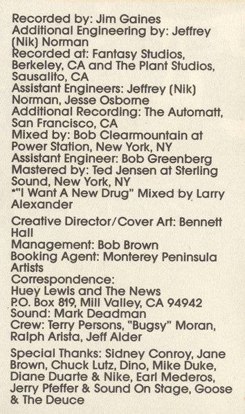 Huey Lewis & The News : Sports (Album,Club Edition)