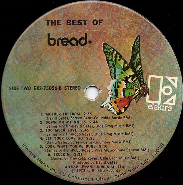Bread : The Best Of Bread (LP,Compilation,Stereo)