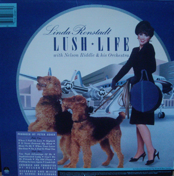 Linda Ronstadt With Nelson Riddle And His Orchestra : Lush Life (LP,Album)