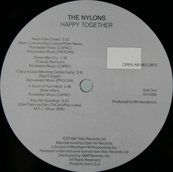 Nylons, The : Happy Together (LP,Album)