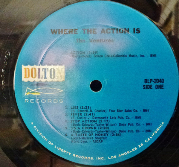 Ventures, The : Where The Action Is (LP,Album,Repress,Mono)