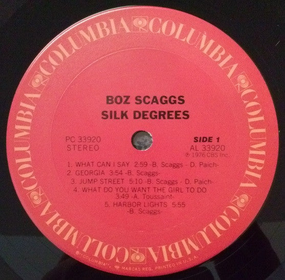Boz Scaggs : Silk Degrees (LP,Album)