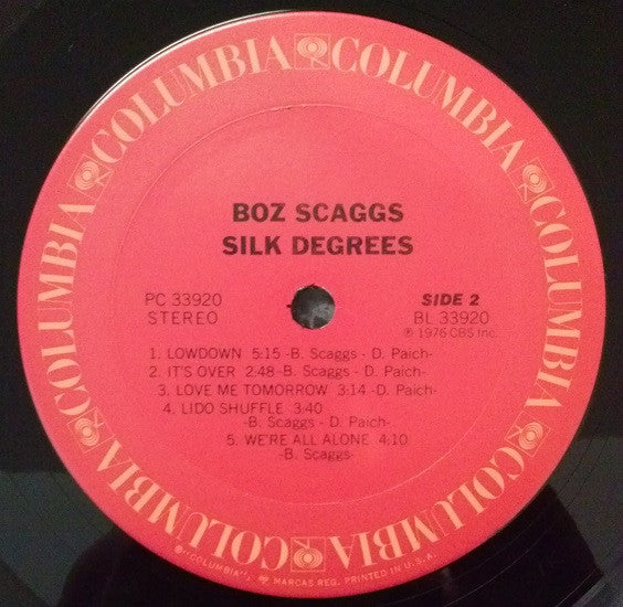Boz Scaggs : Silk Degrees (LP,Album)