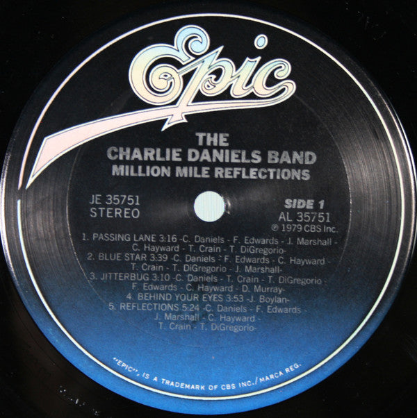 Charlie Daniels Band, The : Million Mile Reflections (LP,Album)