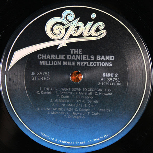Charlie Daniels Band, The : Million Mile Reflections (LP,Album)