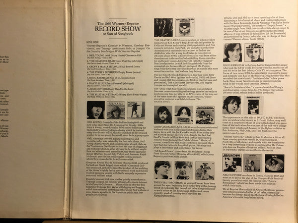 Various : The 1969 Warner/Reprise Record Show (LP,Compilation,Sampler,Stereo)