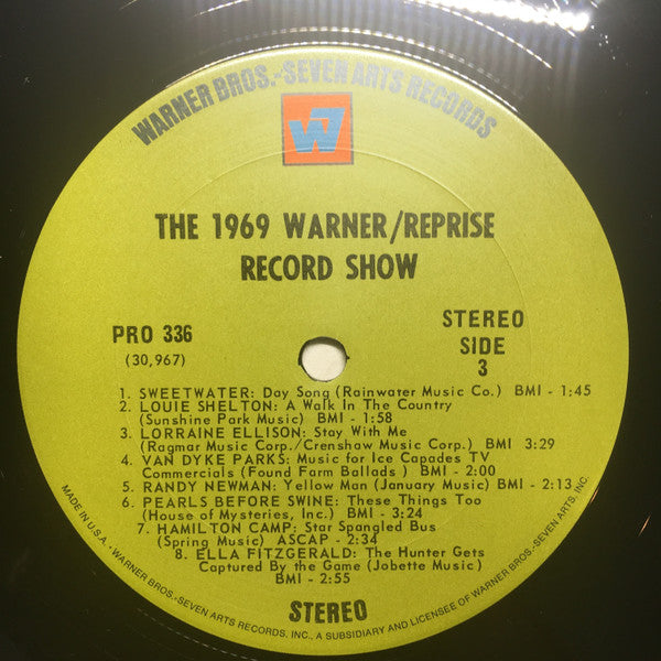 Various : The 1969 Warner/Reprise Record Show (LP,Compilation,Sampler,Stereo)