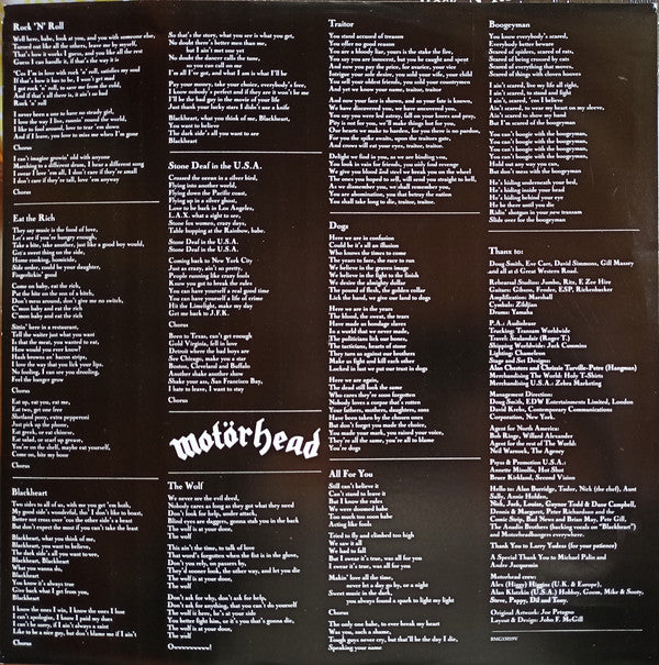 Motörhead : Rock 'N' Roll (LP,Album,Reissue)