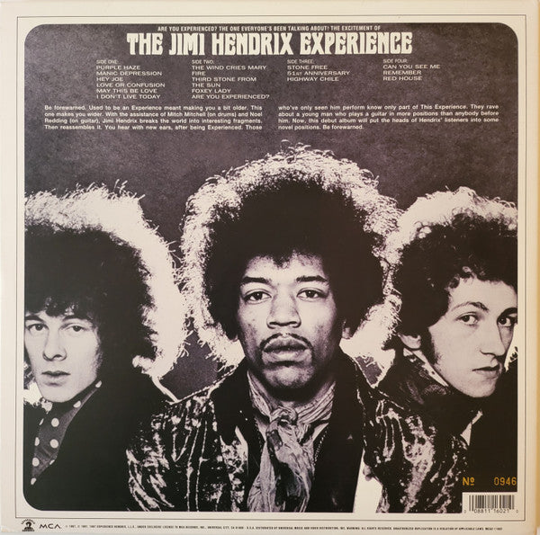 Jimi Hendrix Experience, The : Are You Experienced (LP,Album,Limited Edition,Numbered,Remastered,Stereo)