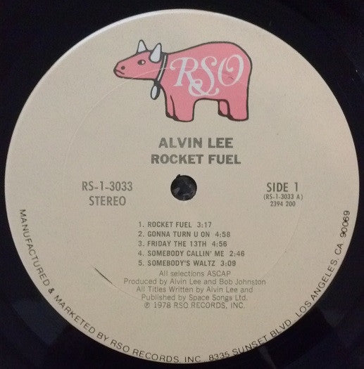 Alvin Lee & Ten Years Later : Rocket Fuel (LP,Album,Stereo)