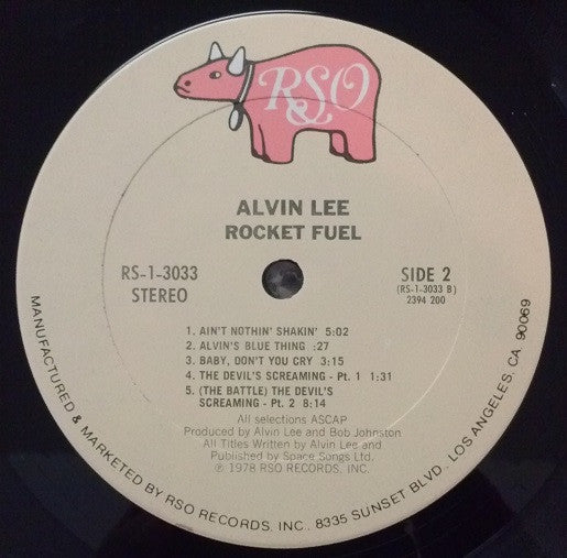Alvin Lee & Ten Years Later : Rocket Fuel (LP,Album,Stereo)