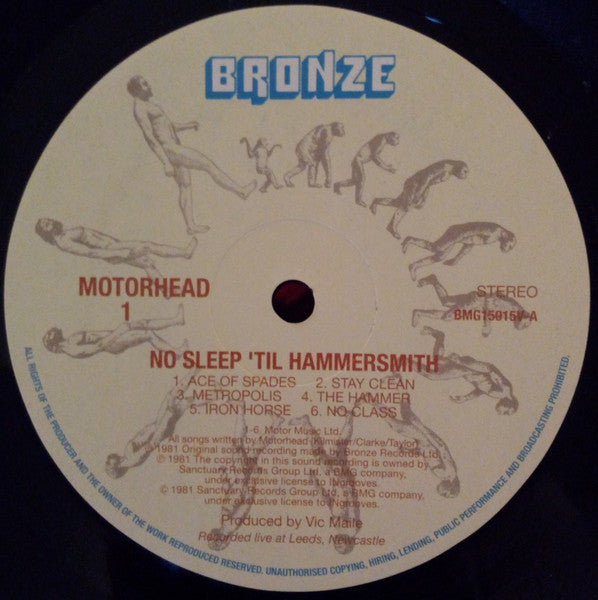 Motörhead : No Sleep 'til Hammersmith (LP,Album,Reissue)