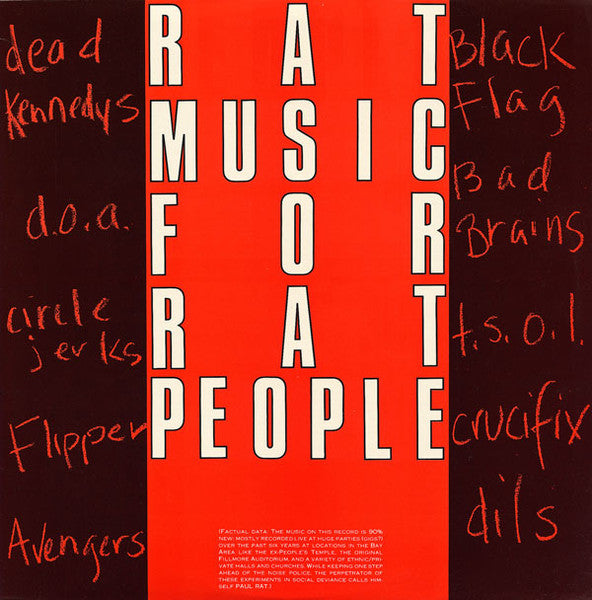 Various : Rat Music For Rat People (LP,Compilation)
