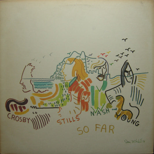 Crosby, Stills, Nash & Young : So Far (LP,Compilation,Reissue)