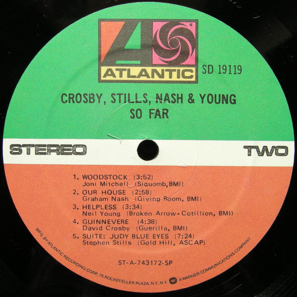 Crosby, Stills, Nash & Young : So Far (LP,Compilation,Reissue)