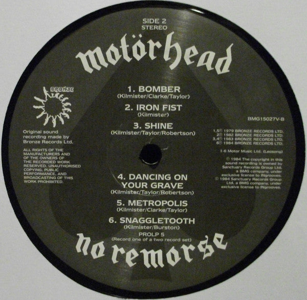 Motörhead : No Remorse (LP,Compilation,Reissue)