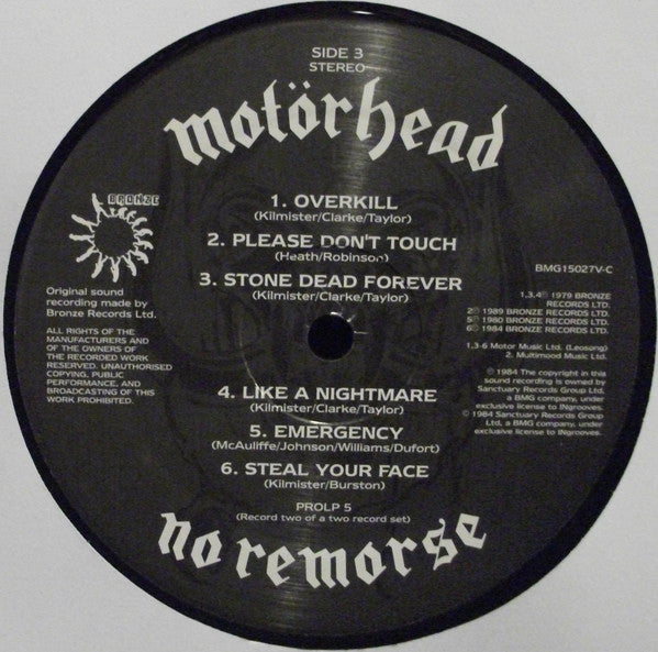 Motörhead : No Remorse (LP,Compilation,Reissue)