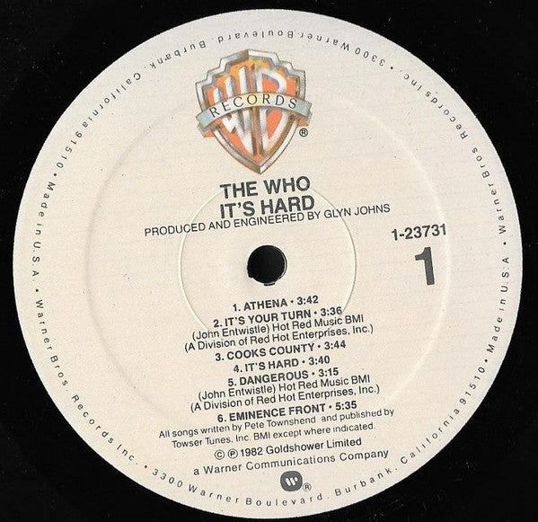 Who, The : It's Hard (LP,Album)