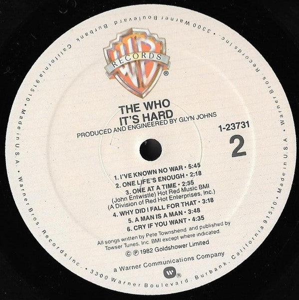 Who, The : It's Hard (LP,Album)