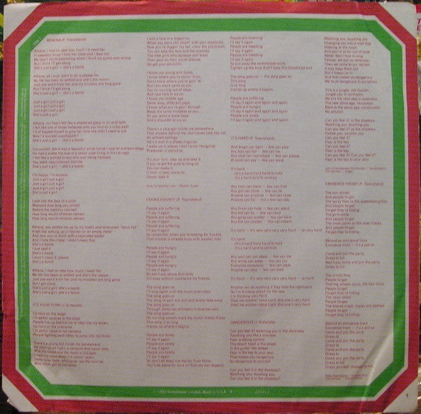 Who, The : It's Hard (LP,Album)