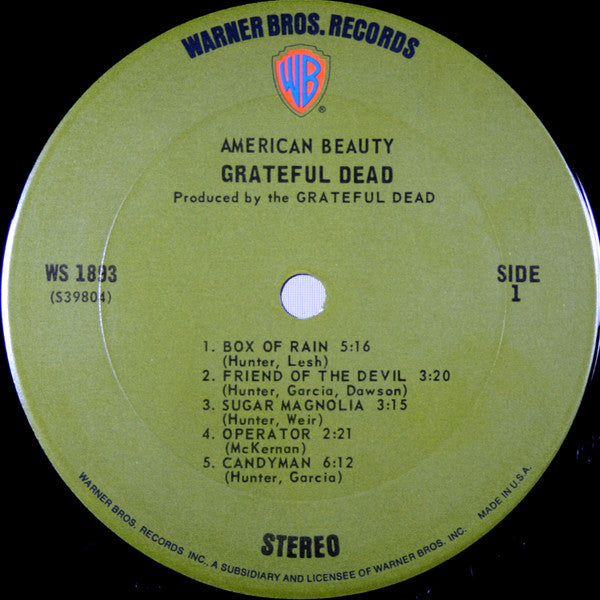 Grateful Dead, The : American Beauty (LP,Album)