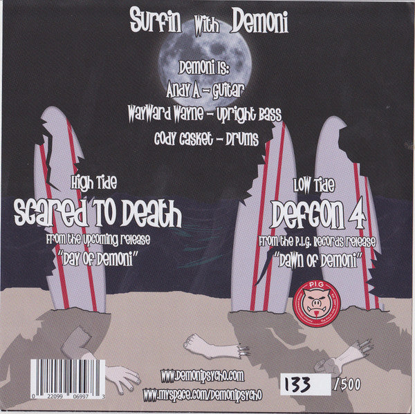 Demoni (2) : Surfin With Demoni (7",EP,Numbered)