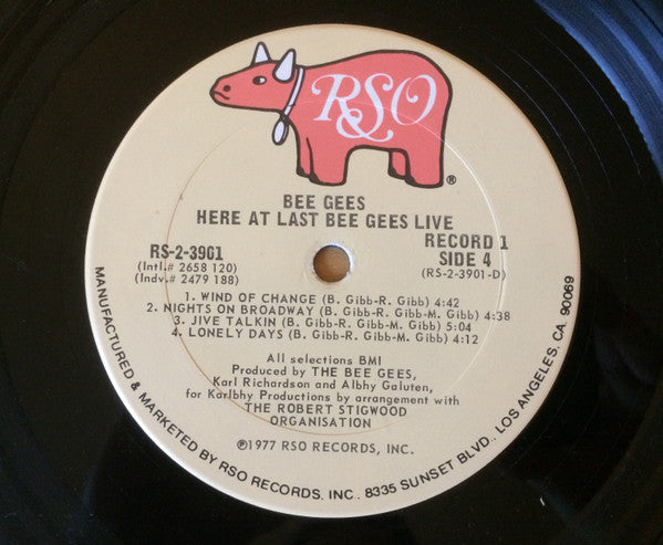 Bee Gees : Here At Last - Live (LP,Album)