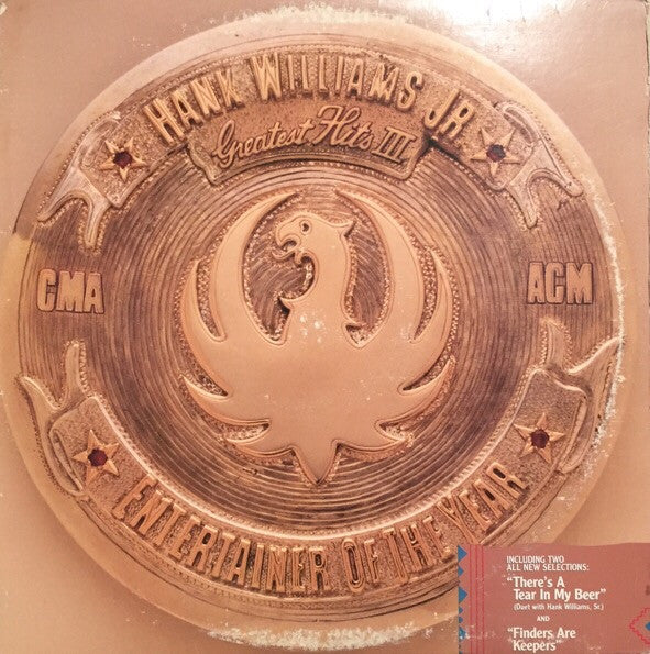 Hank Williams Jr. : Greatest Hits III (LP,Compilation,Club Edition)