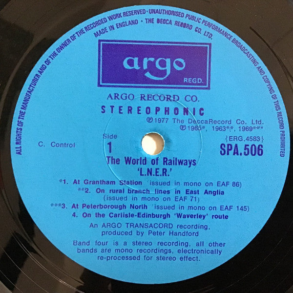 No Artist : L.N.E.R. (LP,Stereo)