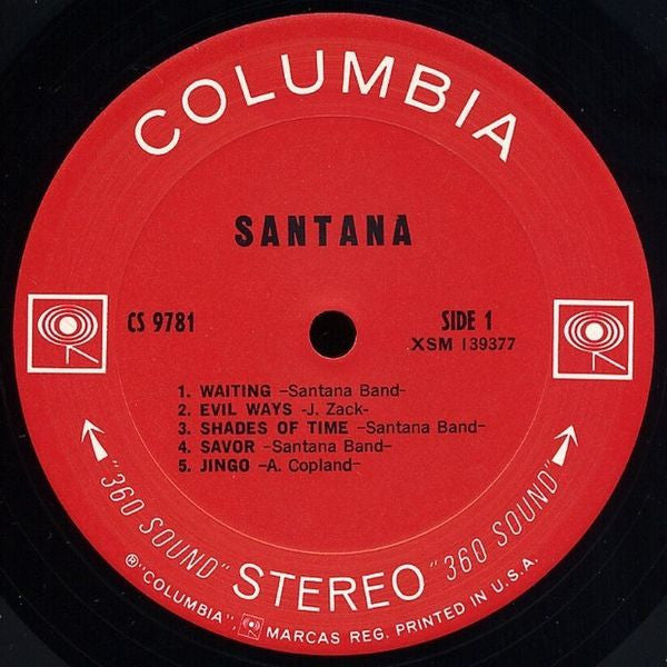 Santana : Santana (LP,Album,Stereo)