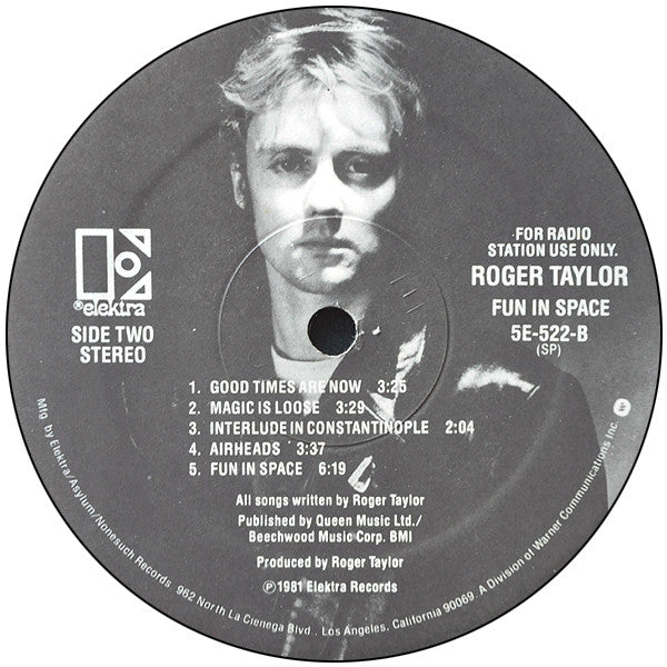 Roger Taylor : Roger Taylor's Fun In Space (LP,Album,Promo)