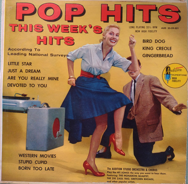 Audition Studio Orchestra, The Featuring Monarchs Quartet, The, Zig Zags Trio, The, Gretchen Rhoads : This Week's Pop Hits (LP,Compilation,Mono)