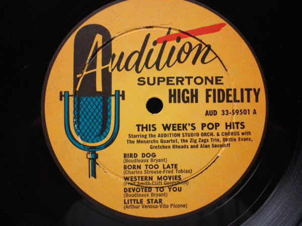 Audition Studio Orchestra, The Featuring Monarchs Quartet, The, Zig Zags Trio, The, Gretchen Rhoads : This Week's Pop Hits (LP,Compilation,Mono)