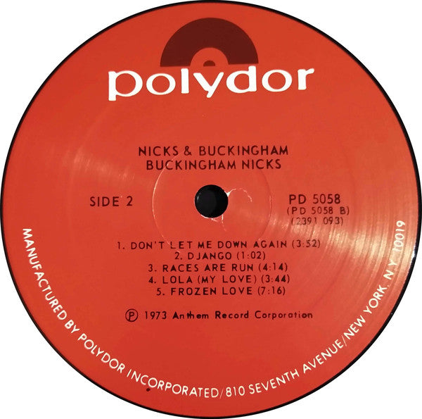 Buckingham Nicks : Buckingham Nicks (LP,Album,Reissue)