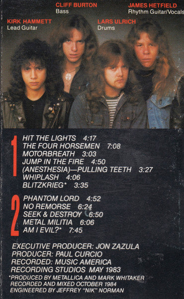 Metallica : Kill 'Em All (Album,Reissue)