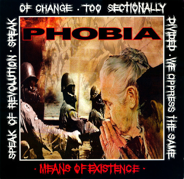 Phobia (6) : Means Of Existence (LP,Album,Repress)