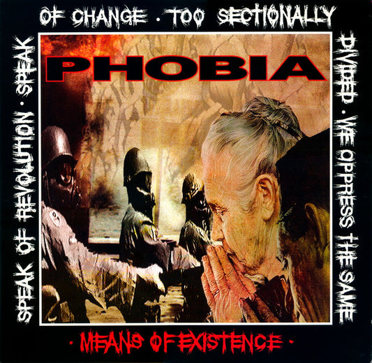Phobia (6) : Means Of Existence (LP,Album,Repress)