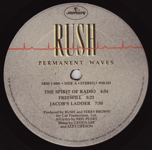 Rush : Permanent Waves (LP,Album,Stereo)