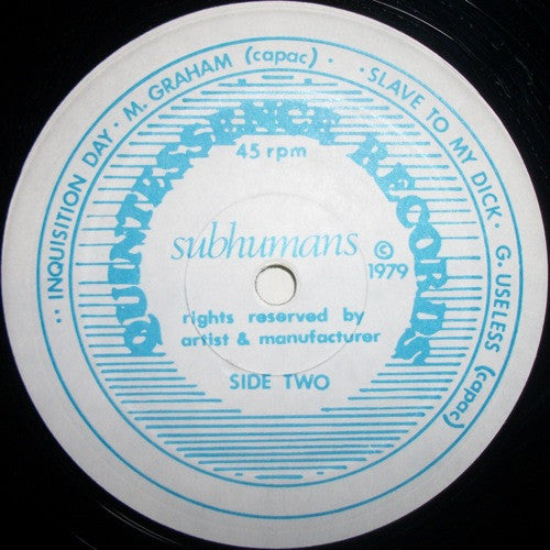 Subhumans, The : The Subhumans (12",45 RPM,EP)