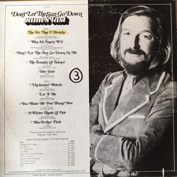 James Last : Don't Let The Sun Go Down (LP)