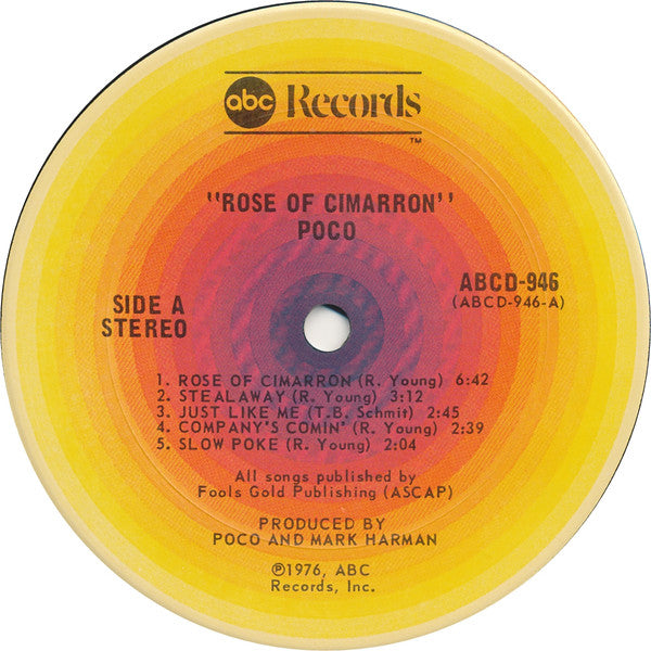 Poco (3) : Rose Of Cimarron (LP,Album)