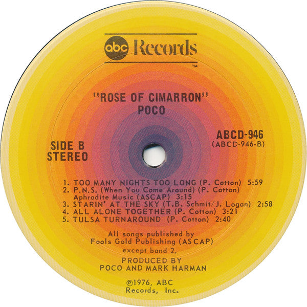 Poco (3) : Rose Of Cimarron (LP,Album)