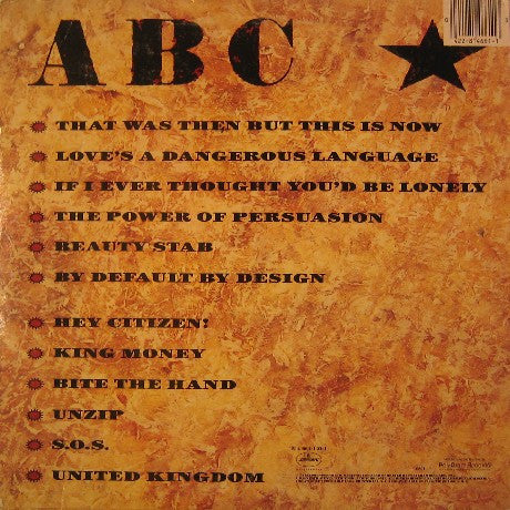ABC : Beauty Stab (LP,Album)